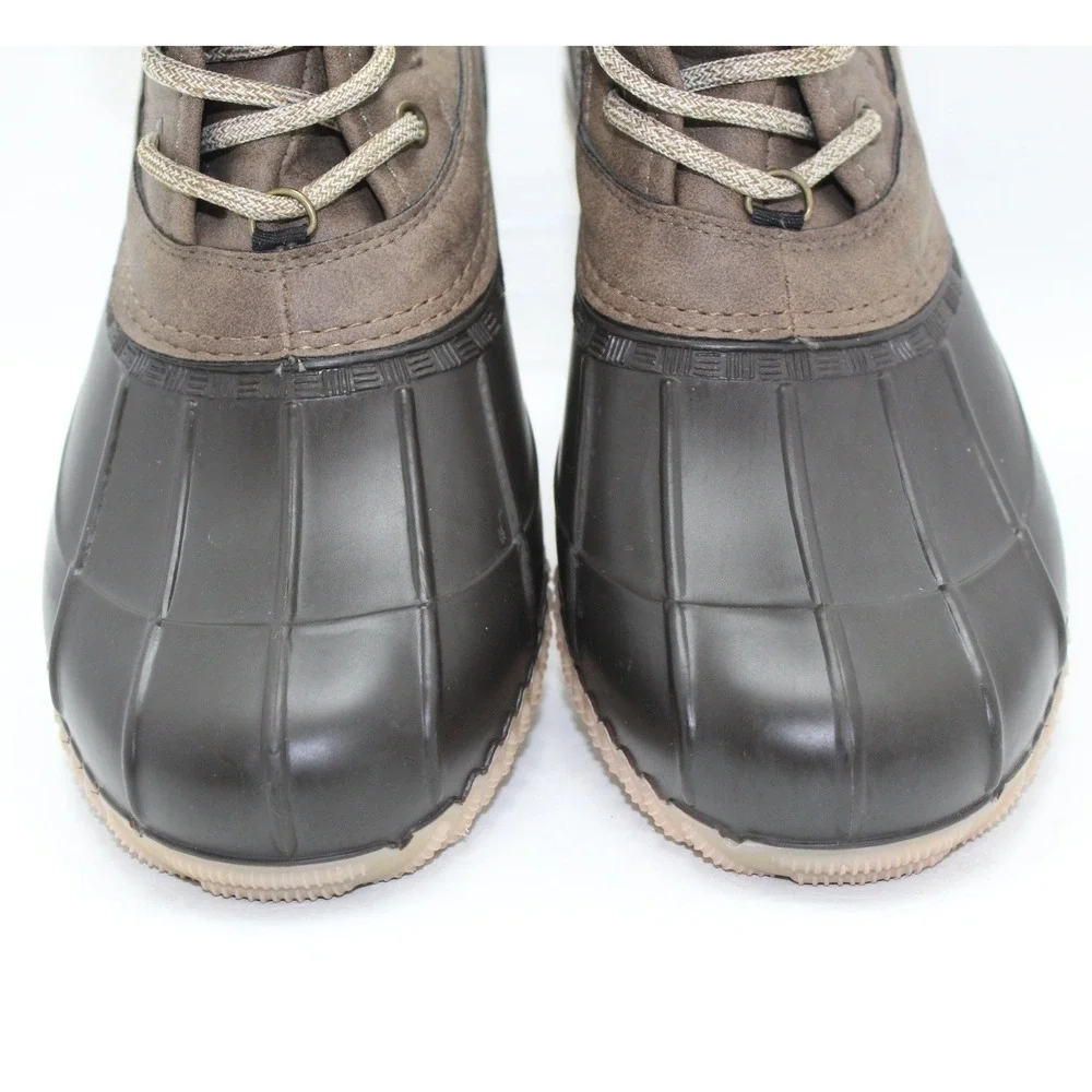 Magellan Outdoors Womens Brown Duck Boots Knit Collar FWMFFS4057 Size 10‎